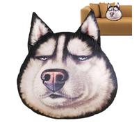 Un oreiller en peluche en forme de chien - Lit de tête Husky doux en forme d'animal en peluche - Pour salon chambre à coucher bureau hôtel dortoir pays intérieur de voiture