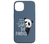 Un Ours Panda dessine Une Bonne journée pour sauver Les Pandas Coque pour iPhone 13