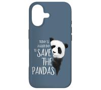 Un Ours Panda dessine Une Bonne journée pour sauver Les Pandas Coque pour iPhone 17