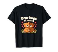 Un Ours s'embrasse Tout Autour de Jolis Ours avec Un Motif en Forme de cœur en Forme de Jeu de Mots T-Shirt