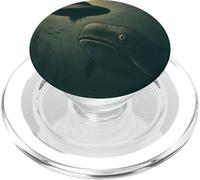 Un ovni de baleine surprend une rencontre amusante de science-fiction extraterrestre vintage PopSockets PopGrip pour MagSafe