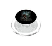 Un ovni Extraterrestre Bigfoot Rencontre Cryptide dans la forêt PopSockets PopGrip pour MagSafe