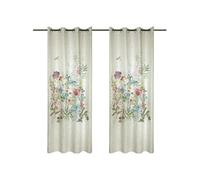 Un panneau de rideau beige à illets Magnolia 260 x 140 cm