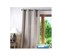 Rideau - EMINZA - Duo Lin et Bleu - Lin et bleu - 135 x H250 cm - 100% coton