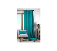 Un panneau de Rideau tamisant à oeillets - 100% Coton - BLEU CELADON - 135 x 240 cm