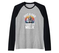 Un Papa drôle Qui Dit Juste Un père Qui est Revenu avec du Lait Manche Raglan