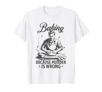 Un papa drôle, un chef, un boulanger, cuisinent parce que le meurtre, c'est mal T-Shirt
