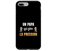 Un Papa Qui Gère La Pression Humour Bière Cadeau Futur Papa Coque pour iPhone 7 Plus/8 Plus