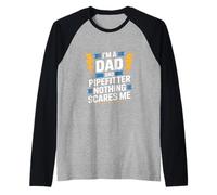 Un Papa tuyauteur drôle Qui Dit Que Rien ne me Fait Peur Manche Raglan