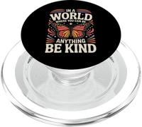 Un Papillon dans Un Monde où l'on Peut être Tout ce qu'il Faut être Gentil PopSockets PopGrip pour MagSafe