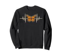Un Papillon monarque Qui Bat comme Mon Rythme Cardiaque Sweatshirt