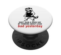 Un Paresseux Cool Qui Dit De Ne Pas Gâcher Une Bonne Journée PopSockets PopGrip Adhésif