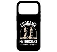 Un passionné de Fin de Partie conçoit des échecs Entre King et Rook Opposition Coque pour iPhone 17 Pro Max