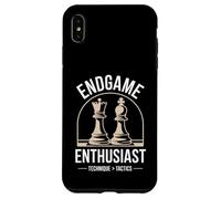 Un passionné de Fin de Partie conçoit des échecs Entre King et Rook Opposition Coque pour iPhone XS Max