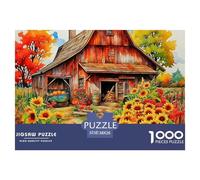 Un Paysage enchanteur Puzzle De 1000 Pièces Cadeaux pour Femmes, Cadeaux pour Hommes A Beautiful House pour Adultes Et Enfants À Partir De 12 Ans38x26cm/1000pcs