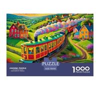 Un Paysage onirique Puzzle 1000 Pièces DIY Divertissement Puzzles Classiques Magnifique Paysage Illustration Colorée Adultes Et Enfants Dès 14 Ans70x50cm/1000pcs