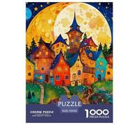 Un Paysage onirique Puzzle De 1000 Pièces pour Adultes Art Collection Magnifique Paysage Illustration Colorée Enfants Dès 14 Ans70x50cm/1000pcs