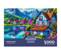 Un Paysage onirique Puzzle De 1000 Pièces pour Adultes Art Collection Magnifique Paysage Illustration Colorée Enfants Dès 14 Ans70x50cm/1000pcs