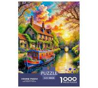 Un Paysage onirique Puzzle De 1000 Pièces pour Adultes Art Collection Magnifique Paysage Puzzle De Qualité Supérieure Enfants Dès 14 Ans38x26cm/1000pcs