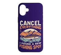 Un pêcheur annule Tout ce Que J'Ai trouvé Un Nouveau Lieu de pêche Coque pour iPhone 16 Plus
