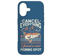 Un pêcheur annule Tout ce Que J'Ai trouvé Un Nouveau Lieu de pêche Coque pour iPhone 17