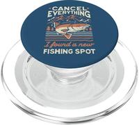 Un pêcheur annule Tout ce Que J'Ai trouvé Un Nouveau Lieu de pêche PopSockets PopGrip pour MagSafe