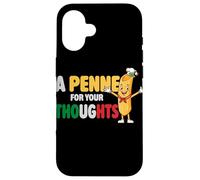 Un Penne pour Vos pensées Amateurs de pâtes Italiennes drôles Italie Coque pour iPhone 16