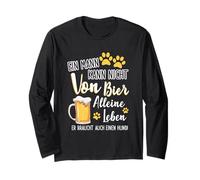 Un père de Chien ne Peut Pas Vivre Seul avec de la bière Manche Longue
