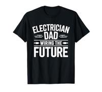 Un père électricien prépare Le Futur - Électricien T-Shirt