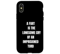 Un Pet, C'est la Solitude, pleure en Disant : Flatulence Coque pour iPhone X/XS