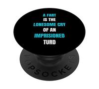 Un Pet, C'est la Solitude, pleure en Disant : Flatulence PopSockets PopGrip Adhésif