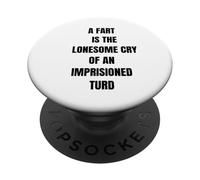 Un Pet, C'est la Solitude, pleure en Disant : Flatulence PopSockets PopGrip Adhésif