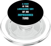 Un Pet, C'est la Solitude, pleure en Disant : Flatulence PopSockets PopGrip pour MagSafe