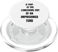 Un Pet, C'est la Solitude, pleure en Disant : Flatulence PopSockets PopGrip pour MagSafe