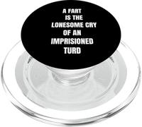 Un Pet, C'est la Solitude, pleure en Disant : Flatulence PopSockets PopGrip pour MagSafe