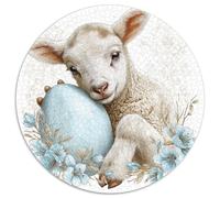 Un Petit Agneau Mignon Tenant Un œuf de Pâques 1000pcs (67.5x67.5cm) Puzzles Adaptés Aux Adultes Et Aux Personnes Âgées De 14 Ans Et Plus