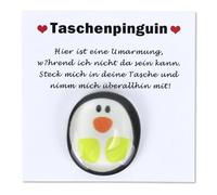 Un Petit Calin de Pingouin de Poche Et 12 PièCes de Distribution, Poche Pingouin CâLin avec Carte D’Encouragement, Positif de CâLin de Poche Inspirants pour Les Amis De La Famille