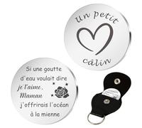 Un Petit Câlin Porte Clef - Cadeau Personnalisé pour Homme, Femme, Maman, Papa, Soeur, Frère, Mamie, Collègue, Amie, Copain, Copine - Saint Valentin, Noel, Anniversaire, Merci