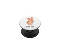 Un Petit Cochon Innocent et drôle me Demande Qui Je PopSockets PopGrip Adhésif