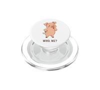 Un Petit Cochon Innocent et drôle me Demande Qui Je PopSockets PopGrip pour MagSafe