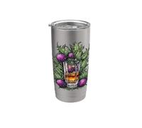Un petit dram pour le barde d'Écosse avec chardon Gobelet isotherme en acier inoxydable double paroi