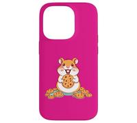 Un Petit Hamster Mignon Aime Les Biscuits Coque pour iPhone 14 Pro
