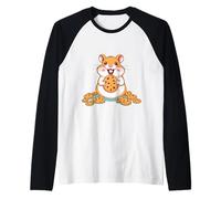 Un Petit Hamster Mignon Aime Les Biscuits Manche Raglan