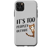 Un petit minou timide fait de petites bavardages, il y a trop de monde dehors Coque pour iPhone 11 Pro Max