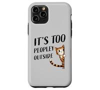 Un petit minou timide fait de petites bavardages, il y a trop de monde dehors Coque pour iPhone 11 Pro