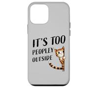 Un petit minou timide fait de petites bavardages, il y a trop de monde dehors Coque pour iPhone 12 mini