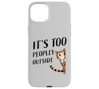 Un petit minou timide fait de petites bavardages, il y a trop de monde dehors Coque pour iPhone 15 Plus