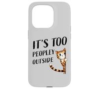 Un petit minou timide fait de petites bavardages, il y a trop de monde dehors Coque pour iPhone 15 Pro