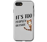 Un petit minou timide fait de petites bavardages, il y a trop de monde dehors Coque pour iPhone SE (2020) / 7 / 8