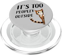 Un petit minou timide fait de petites bavardages, il y a trop de monde dehors PopSockets PopGrip pour MagSafe